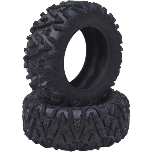 Telyswee 23x8-11 6PR ATV UTV Tires All Terrain TL KNIGHT Trail Sand Mud Off-Road Tires AT23x8-11 6-Ply PR Tubeless, Set of 2, Black