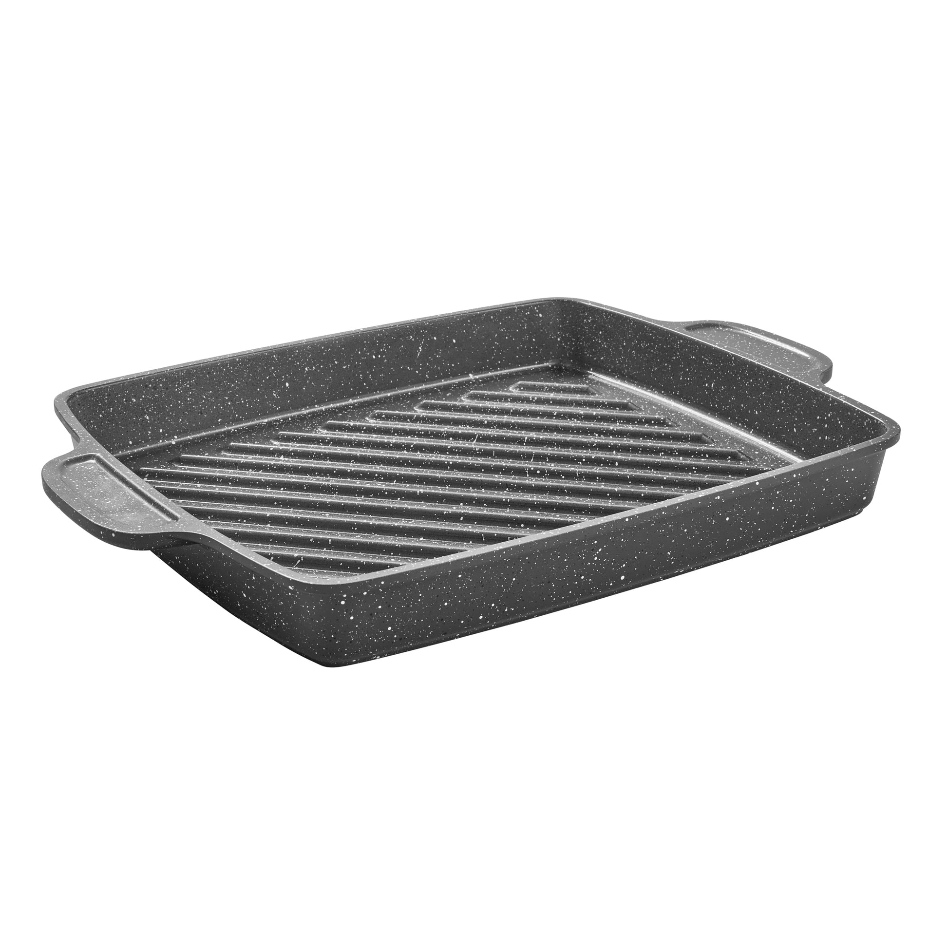 The Pioneer Woman Prairie Signature 10x12 inch Cast Aluminum Nonstick Cowboy Steak Pan with Speckled Design