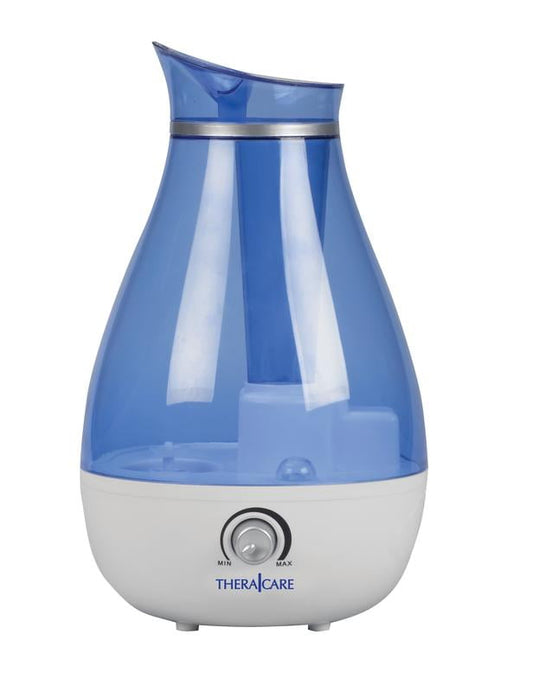 Thera|Care Cool Mist Ultrasonic Humidifier | For Medium Size Rooms | No Filter Required | 24 Hour Run Time