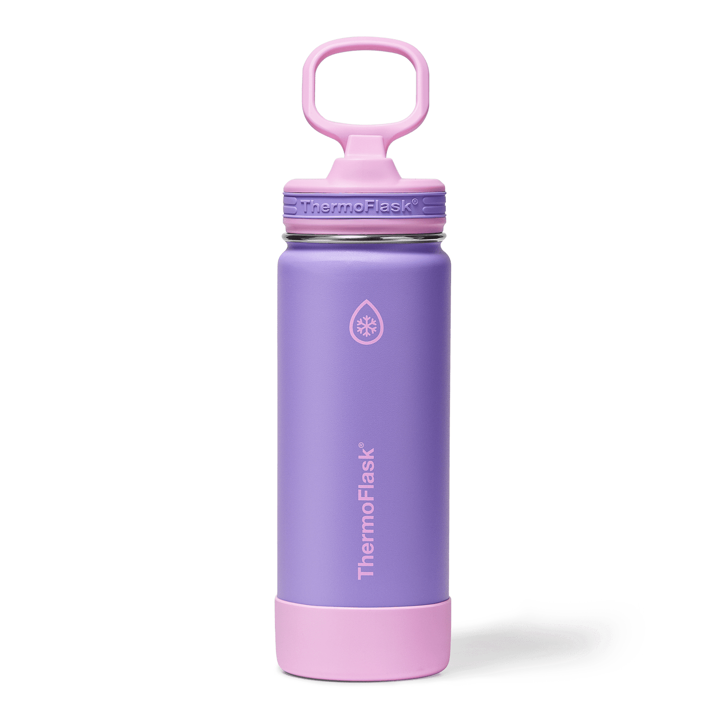 ThermoFlask 18 oz Kids Insulated, Stainless Steel Water Bottle, Leakproof Straw Lid, Berry Twist