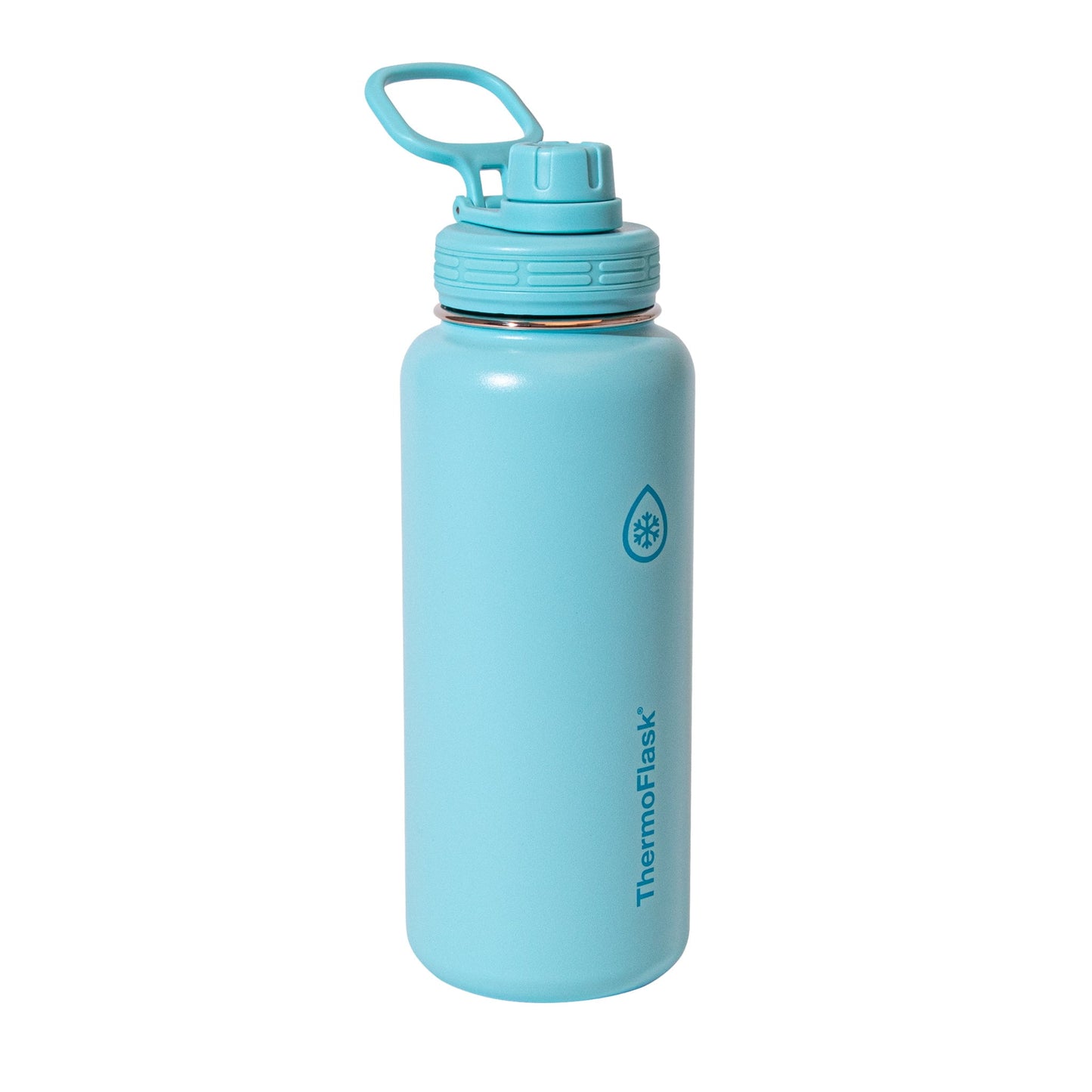 ThermoFlask Classics Insulated Stainless Steel Water Bottle with Leakproof Spout Lid, 32 oz, Sand