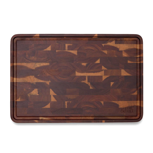 Thyme & Table 12"x18" Acacia End Grain Butcher Block