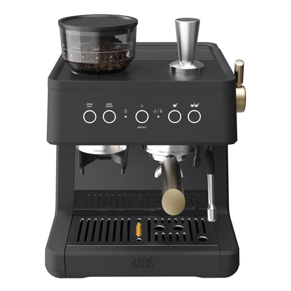 Thyme & Table Barista Grade Espresso Machine, Slate Grey