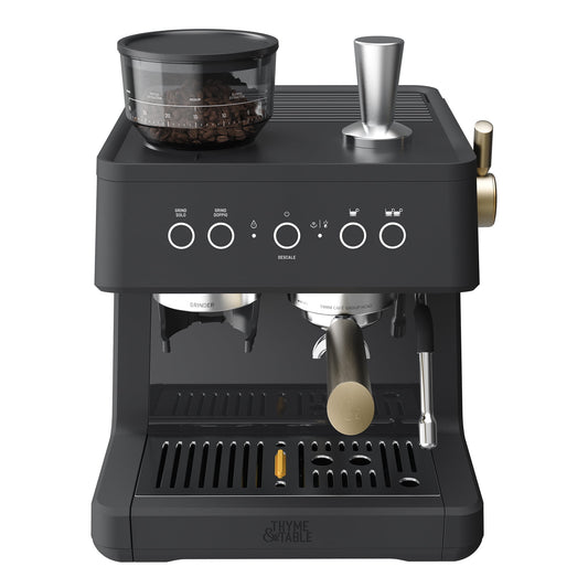 Thyme & Table Barista Grade Espresso Machine, Slate Grey