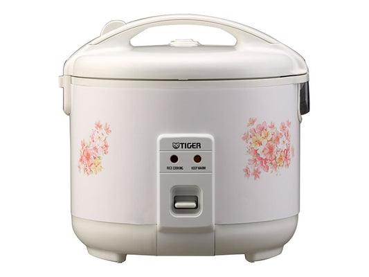 Tiger JNP-1800 10-Cup Floral White Rice Cooker & Warmer