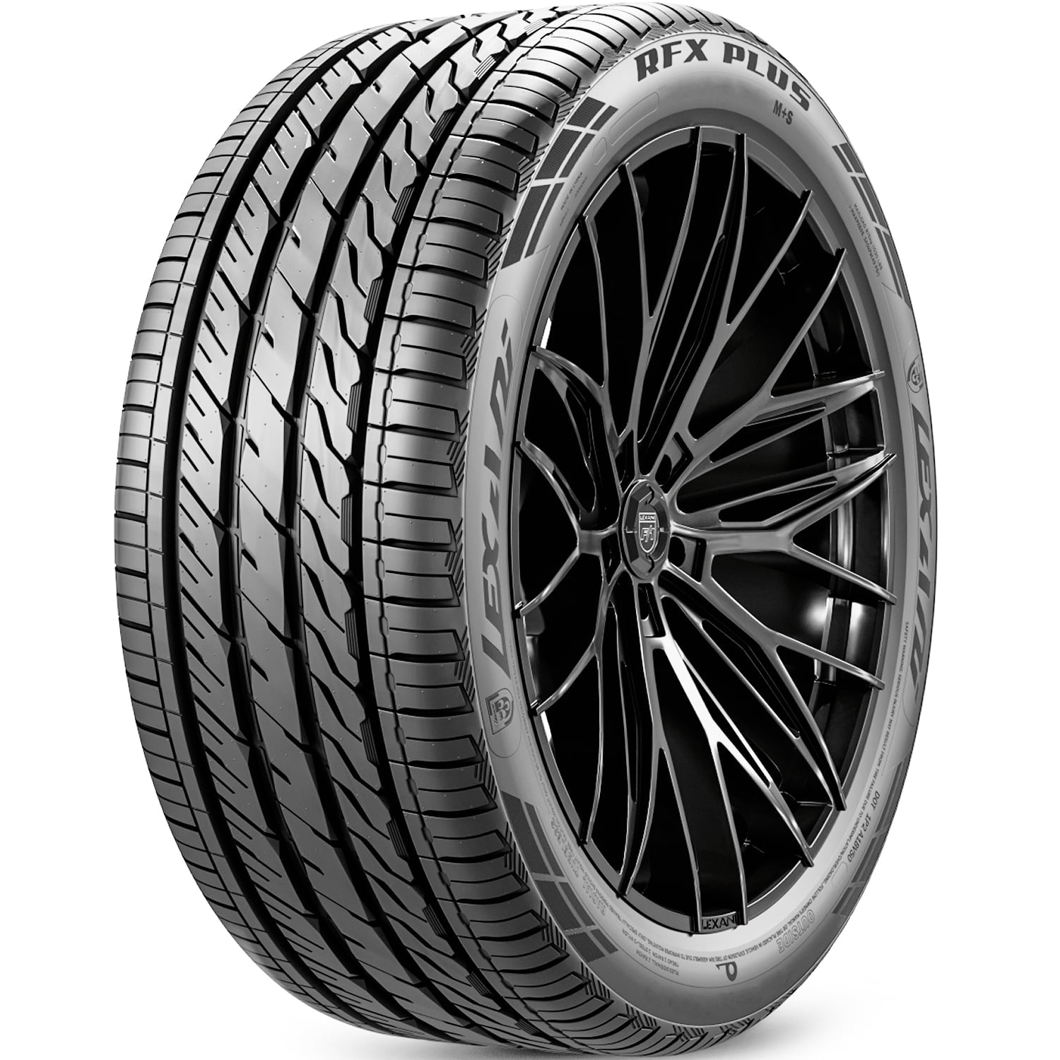Tire Lexani RFX Plus 205/40ZR18 205/40R18 86W A/S High Performance Run Flat