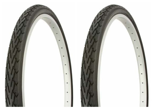 Tire set. 2 Tires. Two Tires Duro 26" x 1.75" Black/Black Side Wall DB-7044. Bicycle Tires, bike Tires, beach cruiser bike Tires, cruiser bike Tires