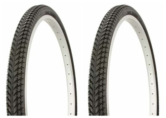 Tire set. 2 Tires. Two Tires Duro 26" x 1.75" Black/Black Side Wall HF-810. Bicycle Tires, bike Tires, beach cruiser bike Tires, cruiser bike Tires