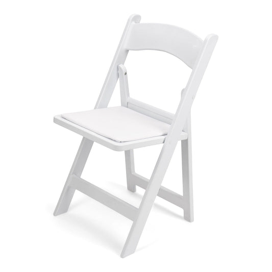 TitanPROâ„¢ White Resin Folding Chair