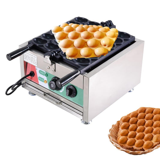 TOHU Waffle Ball Maker 3000W Waffle Ball Smile Egg Puff Iron Snack Equipment Muffins Baking Machine Electric Waffle Ball Maker for Bakeries vividly