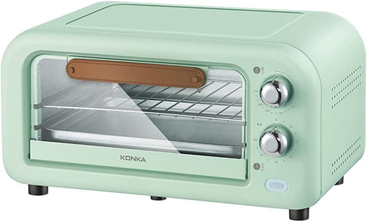 Toaster Oven Countertop, 12L Toaster Oven with Natural Convection, Compact Size, Easy to Control with Timer-Bake-Broil-Toast Setting, Stainless Steel