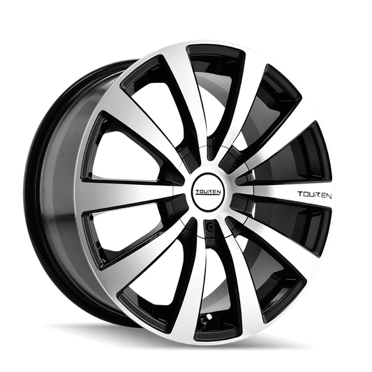 Touren Tr3-3130 16X7 5X100/5X114.3 42Et 72.62Cb Black/Machined Face/Machined Lip
