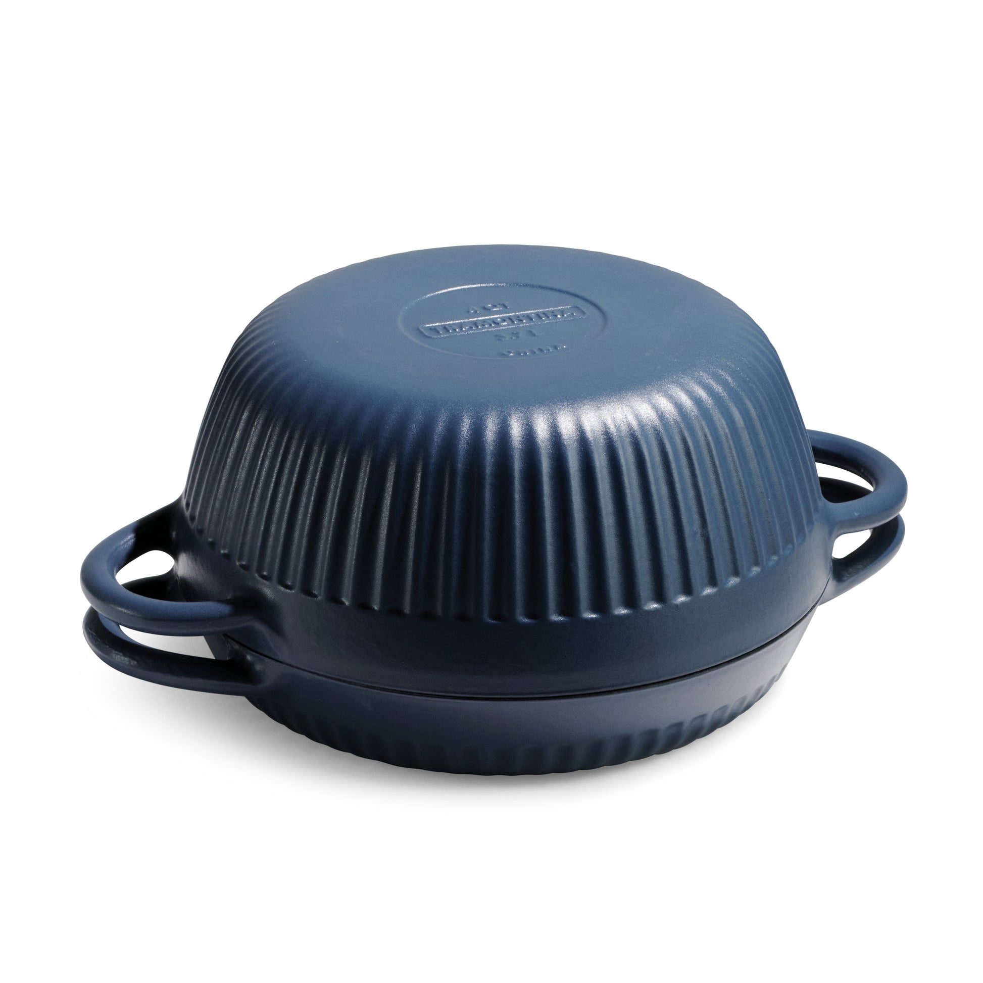 Tramontina 4 QT Enameled Cast Iron Dutch Oven for Bread Baking â€“ Multipurpose Bread Oven, Blue
