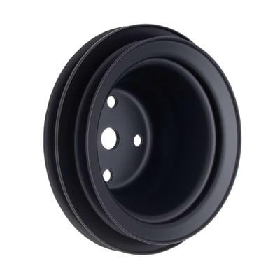 Trans-Dapt 8623, Bbc Lwp Water Pump Pulley 2 Groove Black Performance