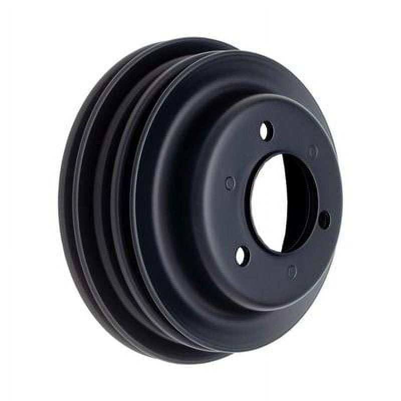 Trans-Dapt 8624, Bbc Lwp Crankshaft Pulley 3 Groove Black Performance