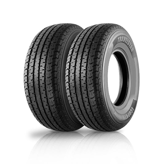 Travelstar Ecopath ST ST215/75R14 8 Ply 108M Load D Radial Trailer Tire - ST 215/75/14,Set of 2(Tire Only)
