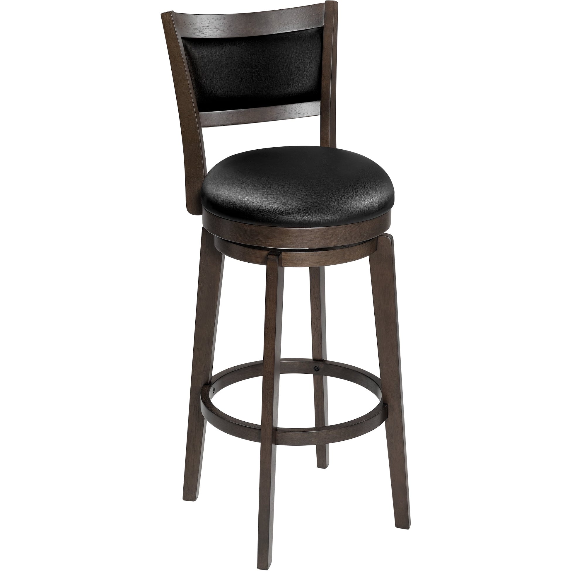 TrumanPick Swivel Counter Height Barstool 30 Inch Seat Bar Stools Kitchen Bar Chairs for Dining Room Cappuccino, 1 Pc