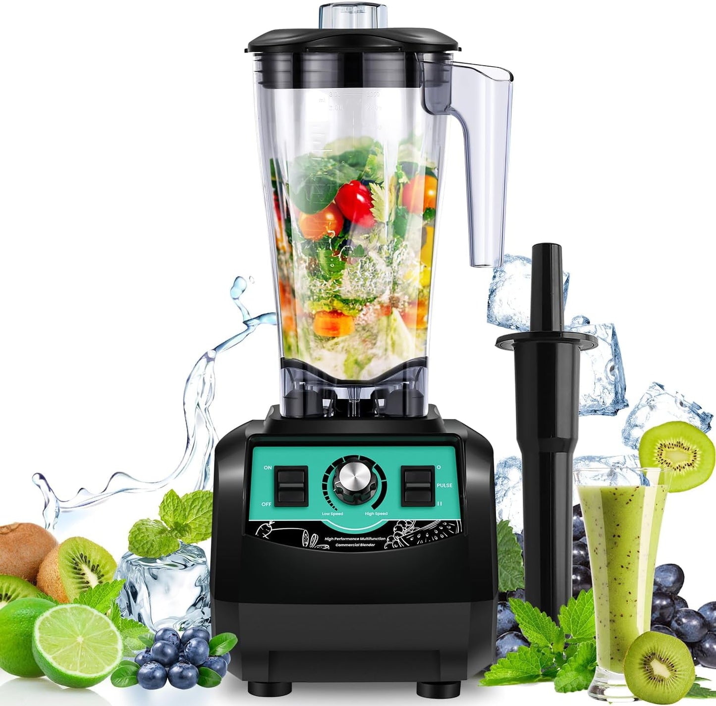 Trumoontree 2200W Blender 3L Business Mixer large capacity high speed rotary ice crushing fruit / vegetable juice / weaner / soy milk / smoothie juice mixer PSE certified overheating protection