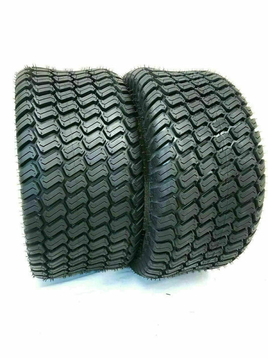 Two 18x8.50-8 Turf Lawn Tires 18 850 8 Riding Lawn Mower Tractor Tubeless Golf Cart