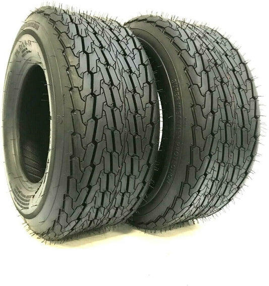 Two New 18.5X8.50-8 Heavy Duty Trailer Tire 6 ply 18.5X8.5-8 Load C 215/60-8