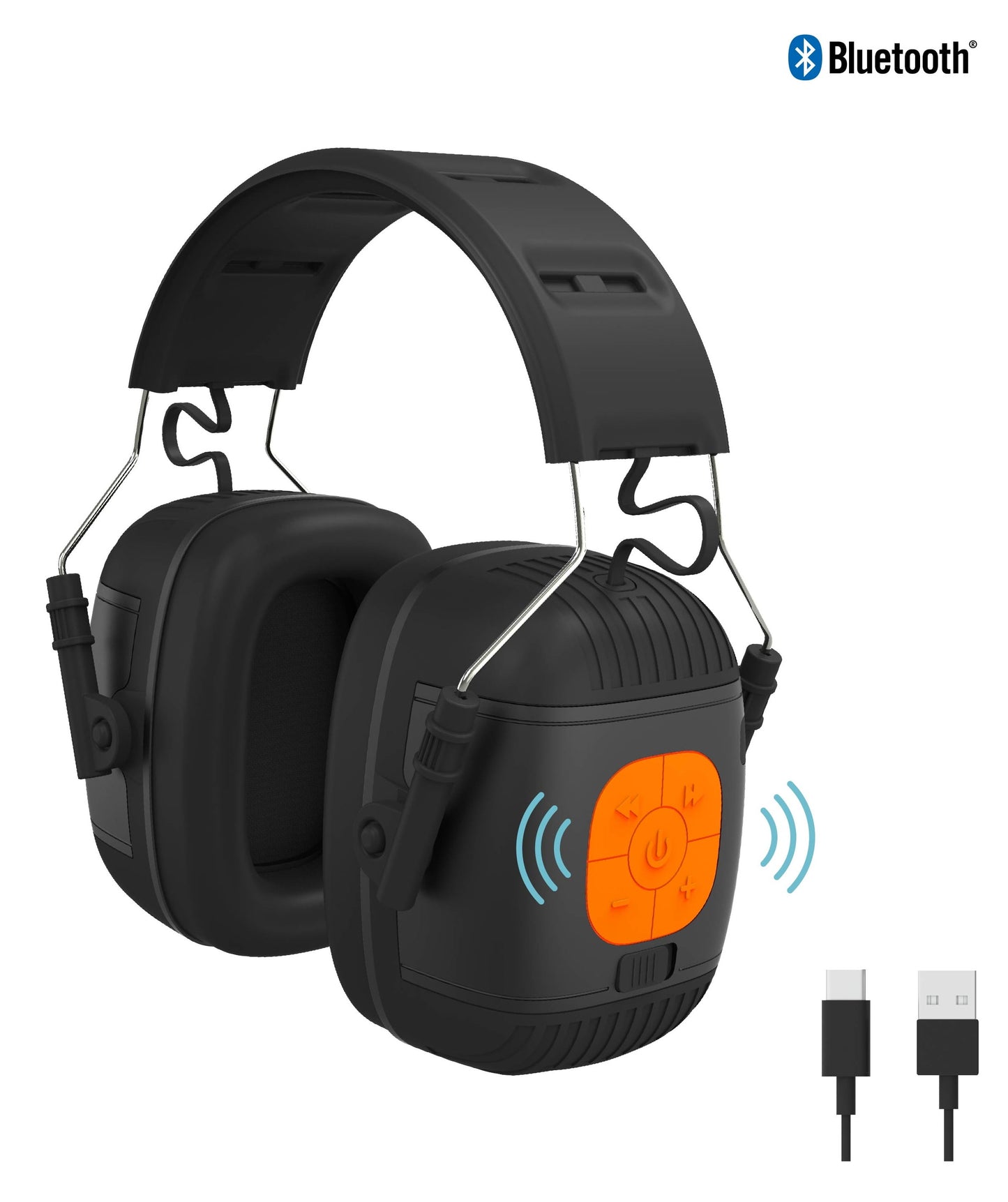 Tzumi Sound Guards, Noise-Cancelling Bluetooth Headphones, Hearing Protection Ear Muffs