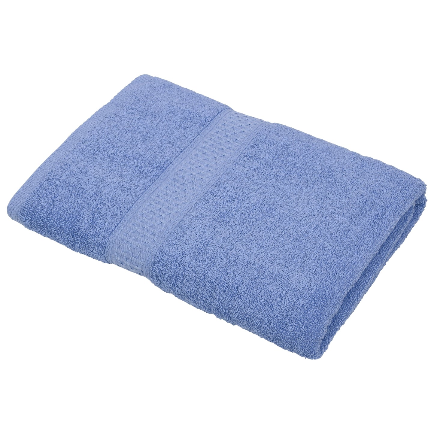 Unique Bargains 1 Pcs Cotton Bath Towel Plain Soft Absorbent Purple