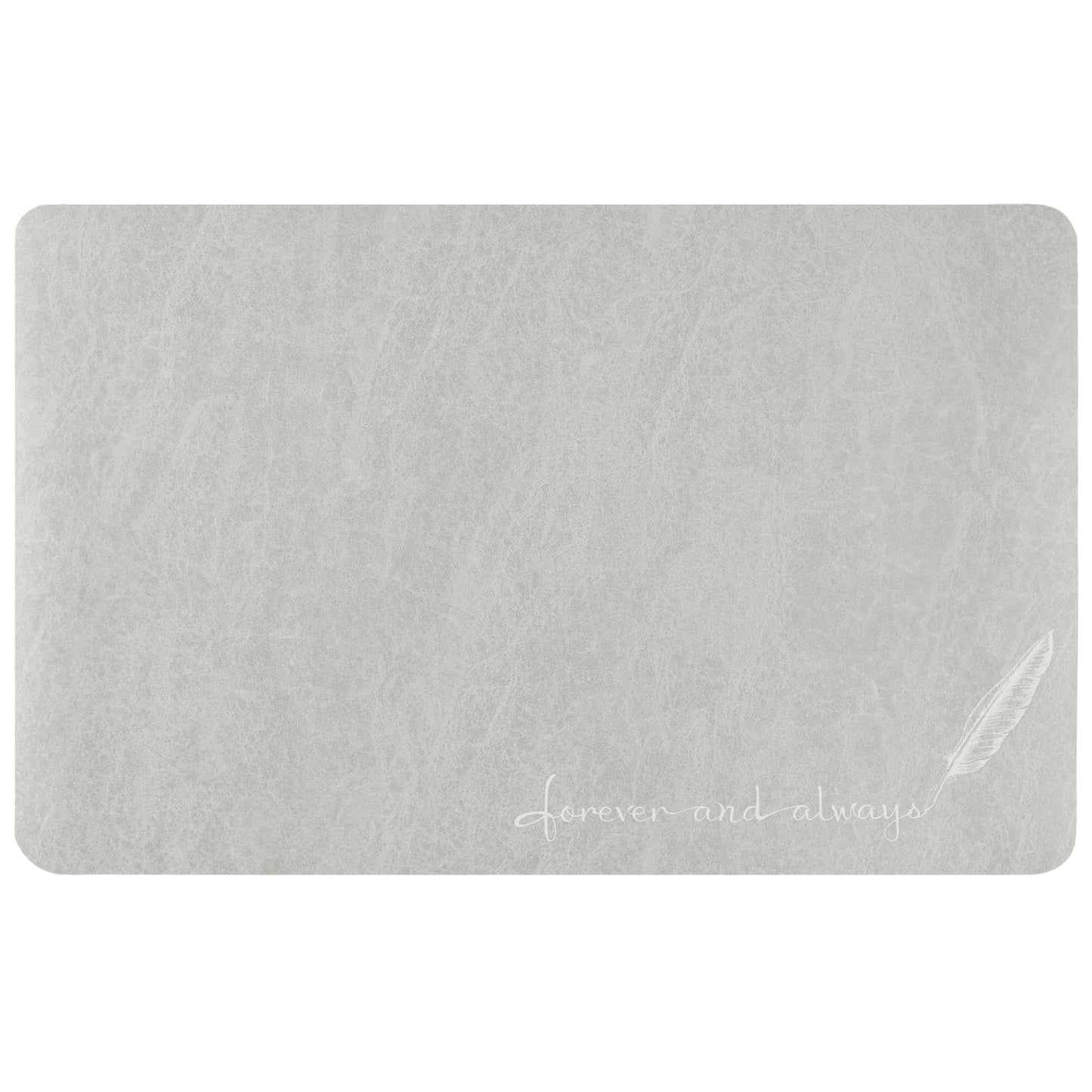 Unique Bargains Absorbent Bath Mat Non-Slip Floor Rug for Bathroom Kitchen Shower Sink Grey Feather-3 20"x32"