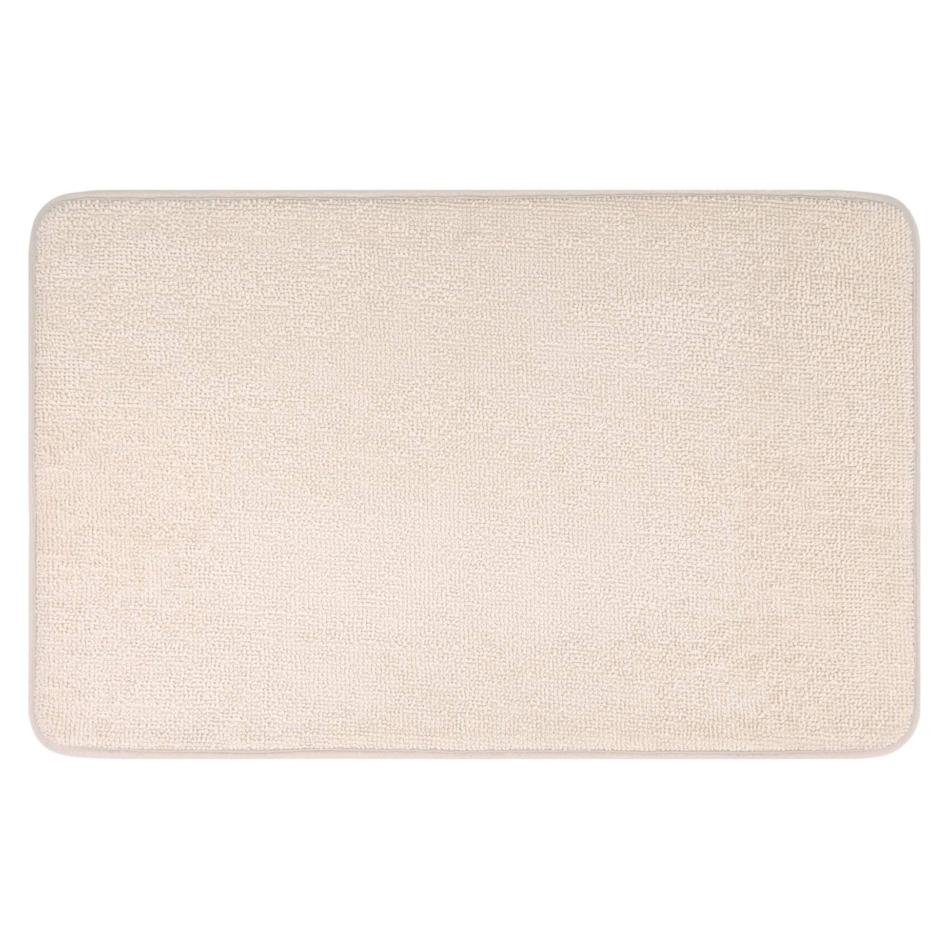 Unique Bargains Bathroom Rug Soft Non Slip Memory Foam Mat Khaki 16" x 24"