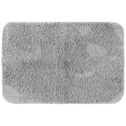 Unique Bargains Bathroom Soft Plush Mats Non-Slip Quick Dry Anti-Skid Shaggy Bath Rugs Khaki 16"x24"