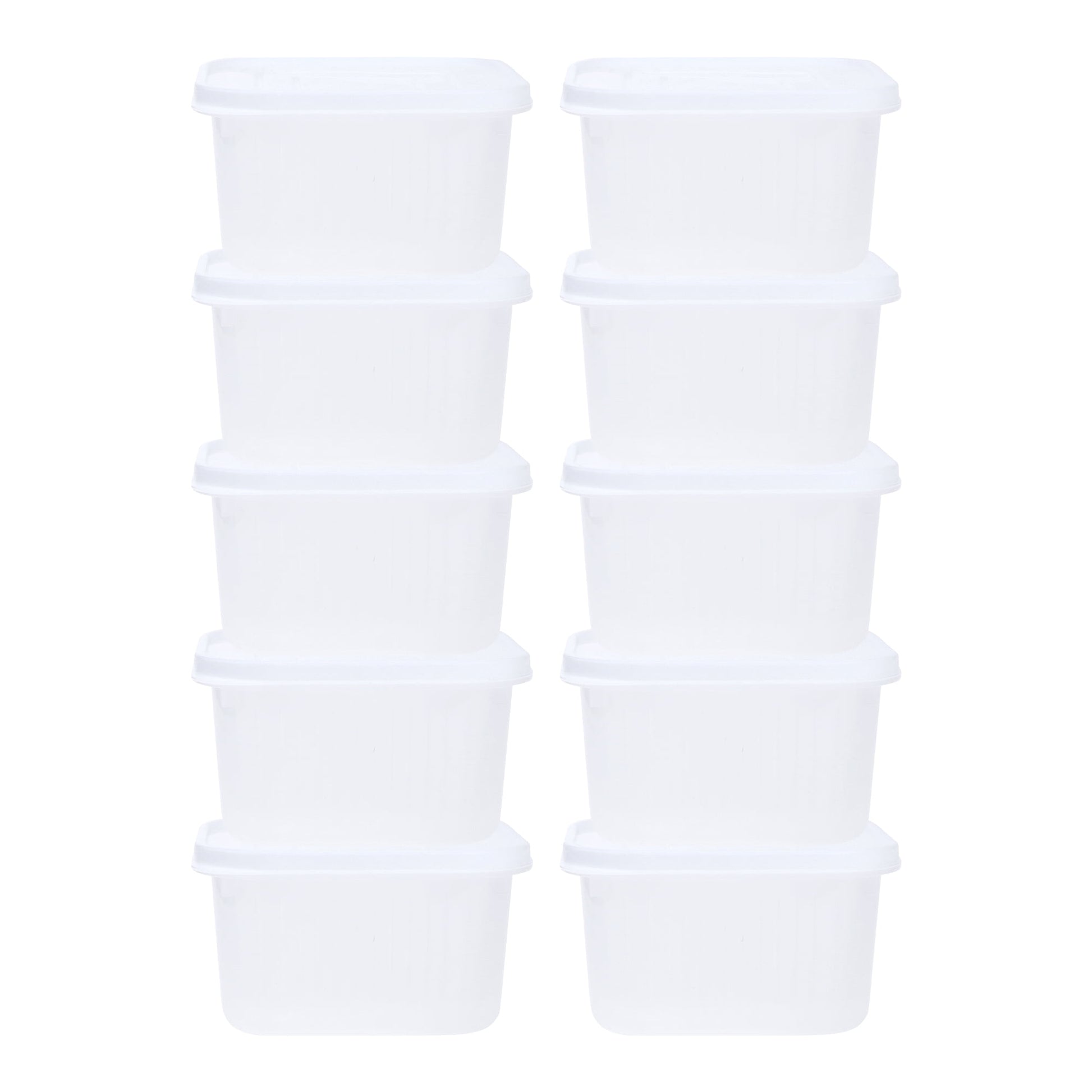 Unique Bargains Food Storage Containers Meal Prep Food Containers 10 Packs White