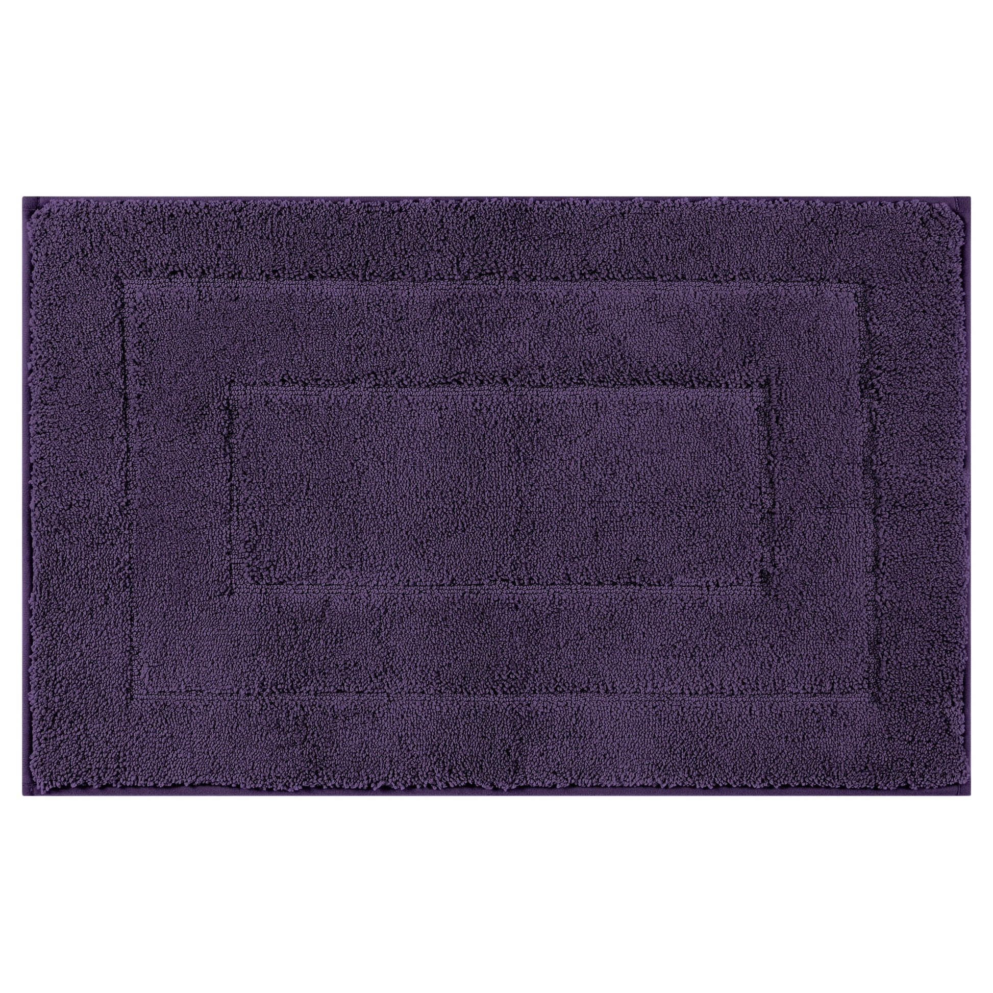 Unique Bargains Geometry Bathroom Rug Mat Absorbent Non-Slip Bath Rugs Purple 16" x 24"
