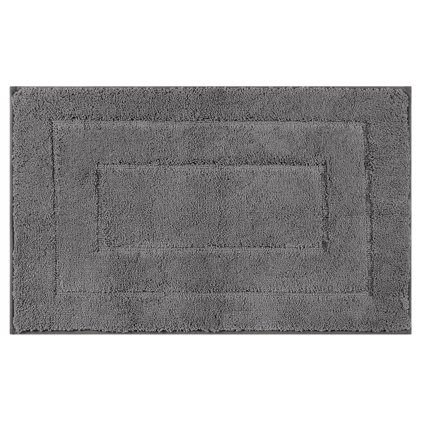 Unique Bargains Geometry Bathroom Rug Mat Soft Absorbent Non-Slip Comfortable Bath Rugs Dark Gray 20" x 32"