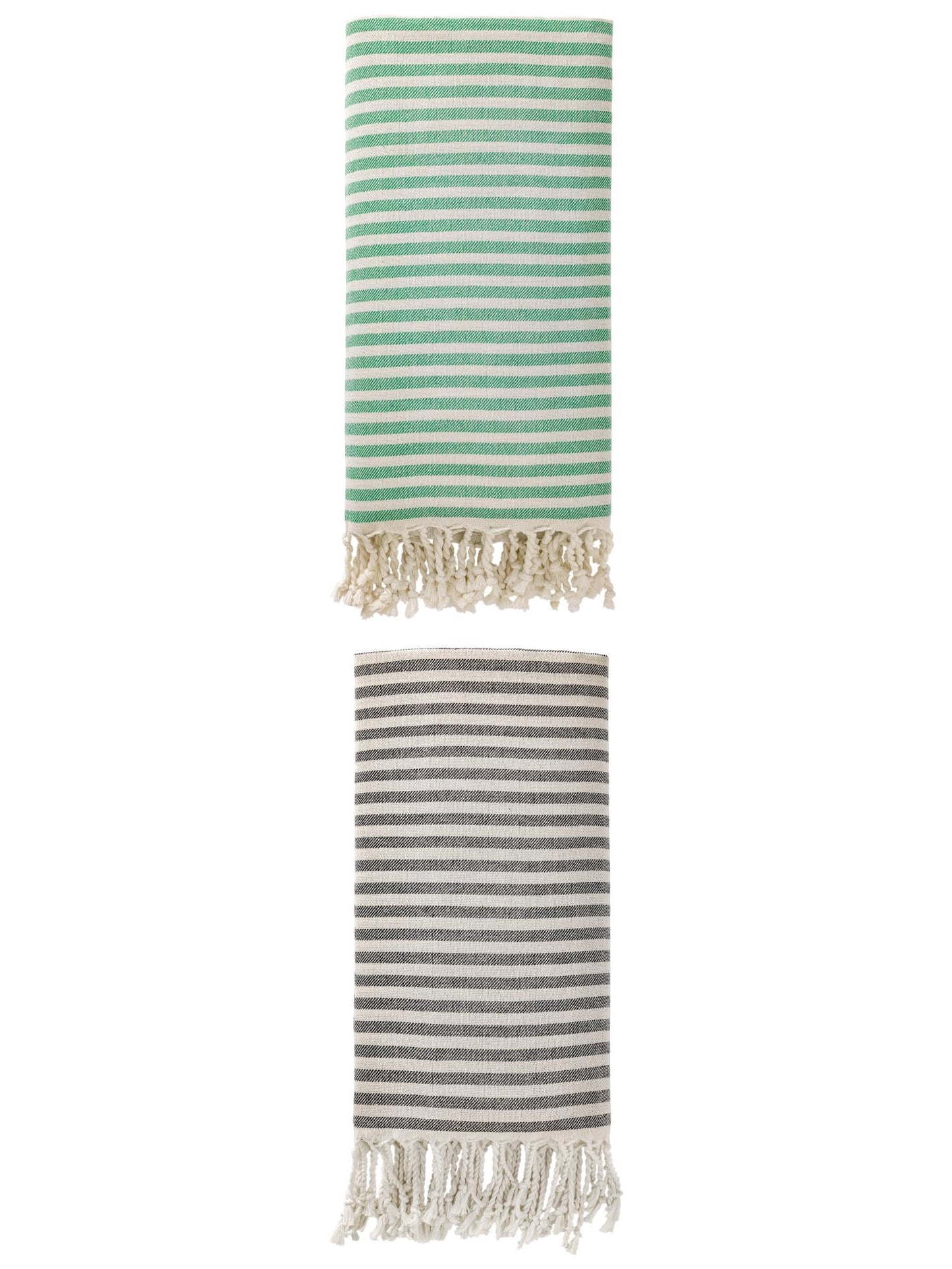 Unique Bargains Lightweight Sand Free Quick Dry Turkish Towel Black/Orange 71"x40"