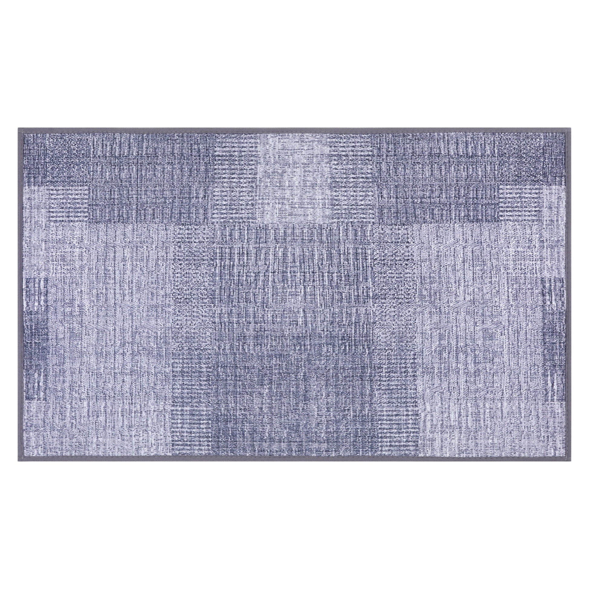 Unique Bargains Luxury Bath Floor Mats Soft Absorbent Bath Rugs Quick Dry Grey 20" x 32"