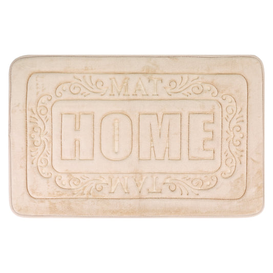 Unique Bargains Memory Foam Bath Mat Soft Non Slip Rug Khaki 18" x 26"