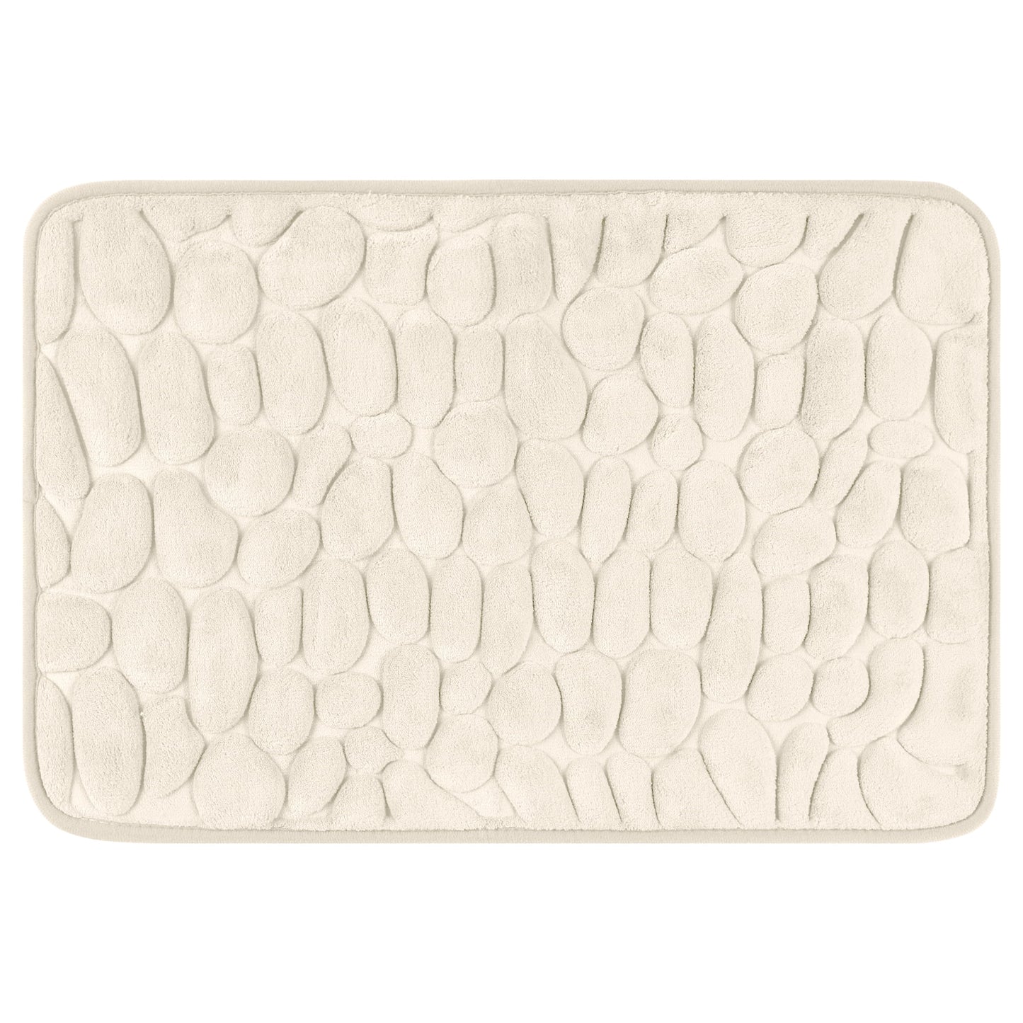 Unique Bargains Memory Foam Bathroom Rugs Ultra Soft Bath Mat Quick Dry Bath Carpet Rug Khaki 16"x24"