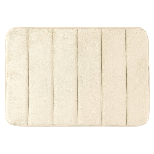 Unique Bargains Non Slip Bathroom Rug Soft Bathroom Mat Quick Dry Anti Skid Bath Rugs Khaki 16"x24"
