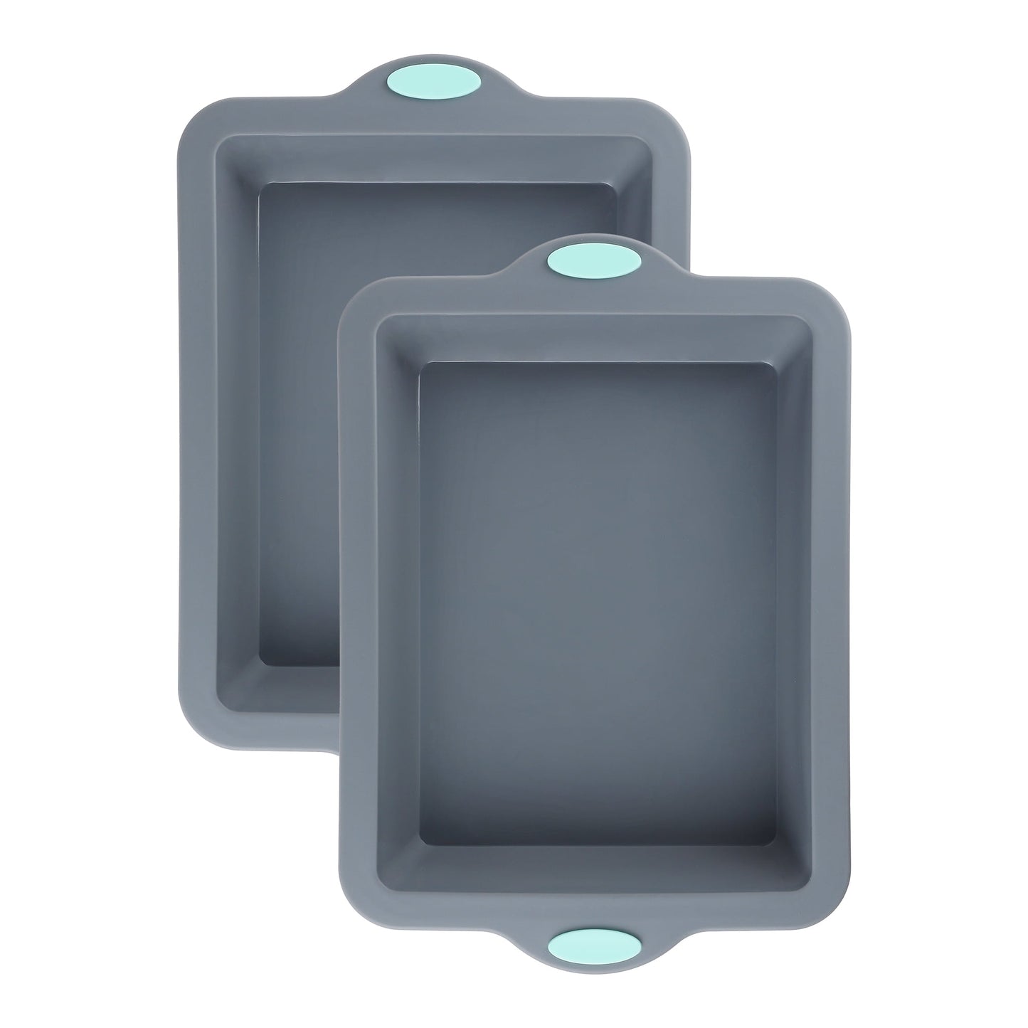 Unique Bargains Nonstick Silicone Baking Sheet Pans Gray 13.0*9*2.1in
