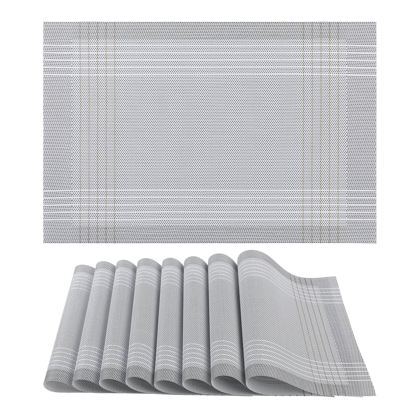 Unique Bargains Juego de 8 Manteles Individuales para Mesa de Comedor DecoraciÃ³n Interior Tapete de Cocina CafÃ©