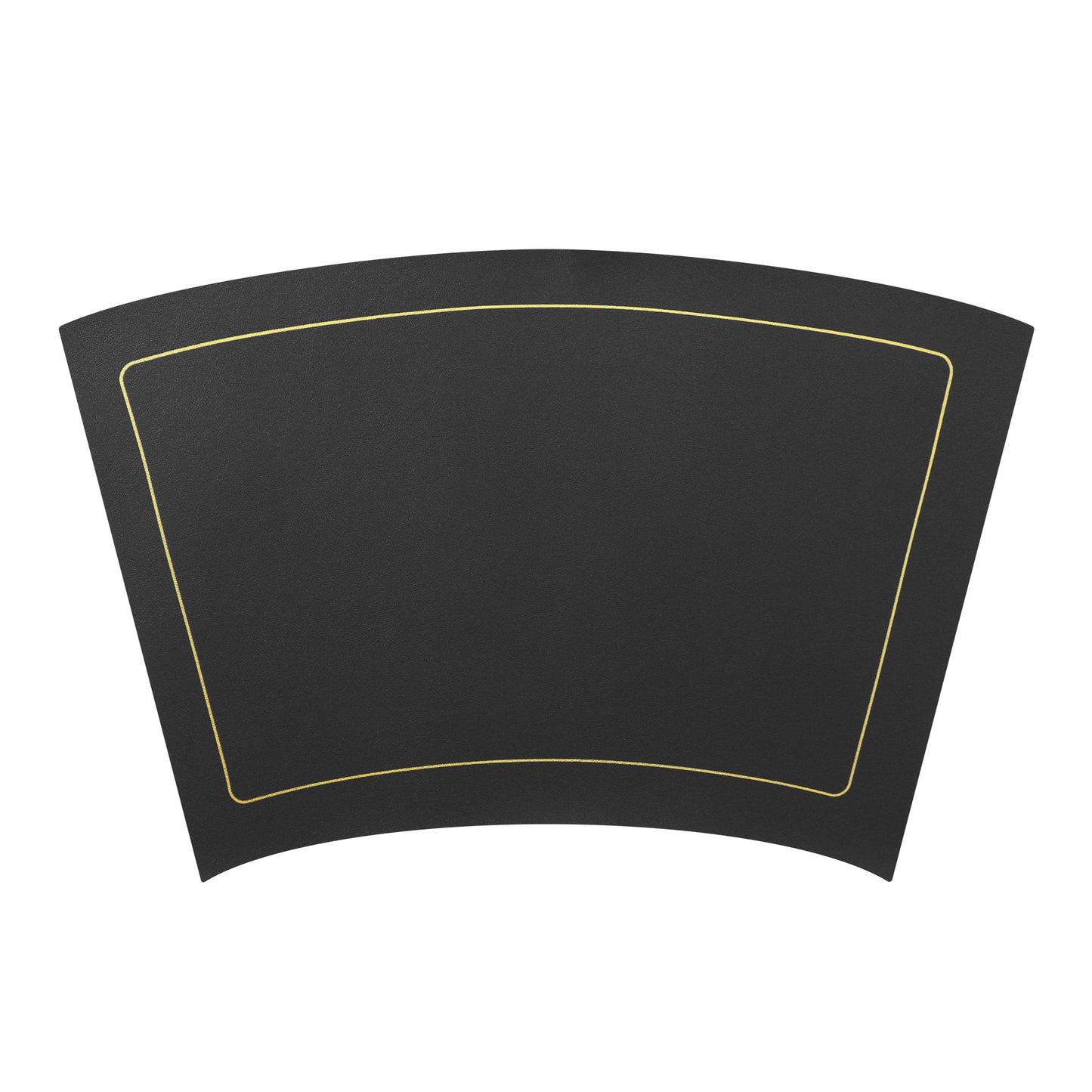 Unique Bargains Set of 6 Wedge Faux Leather Heat Resistant Wipe Clean Round Table Mats Black