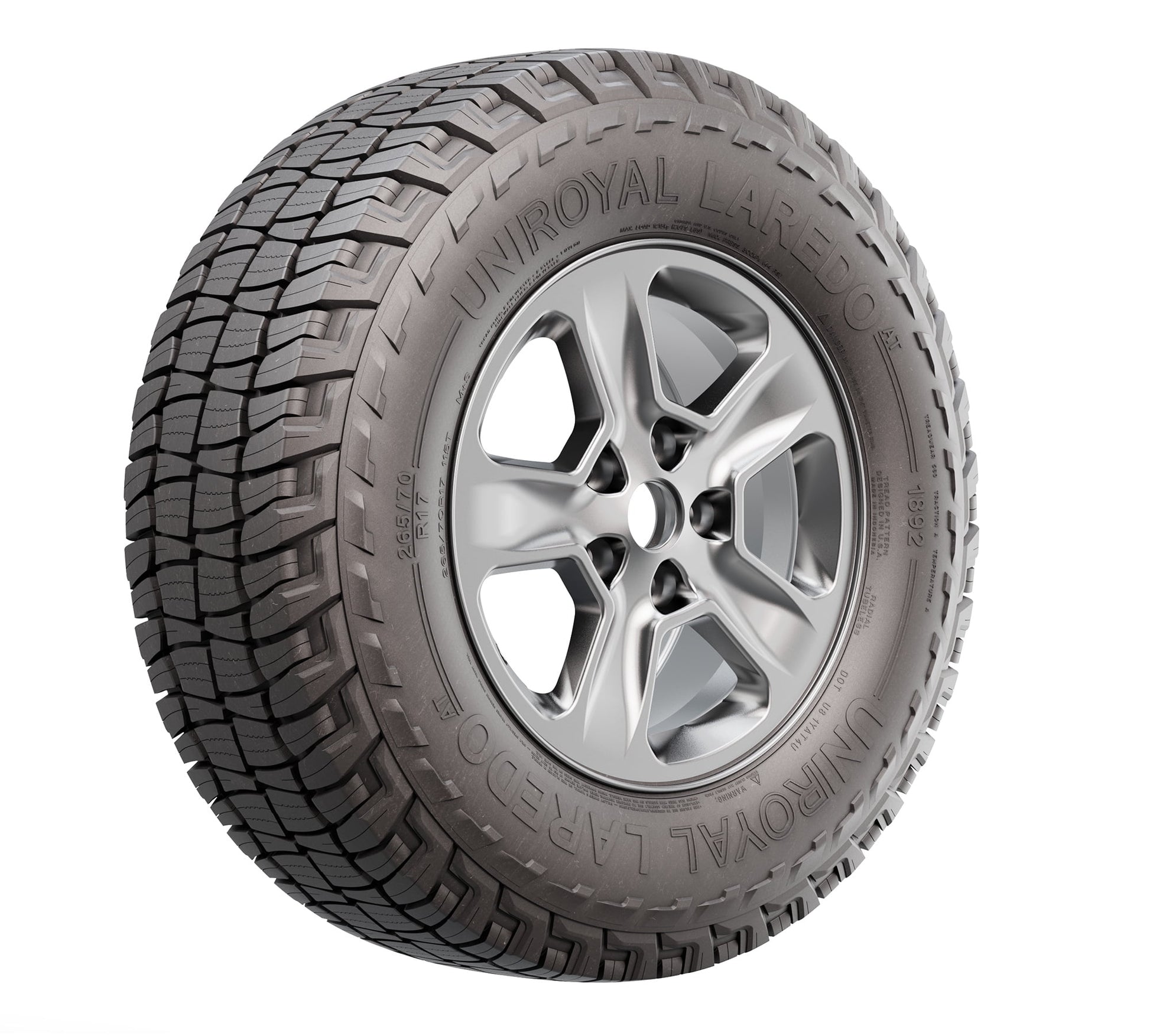 Uniroyal Laredo AT All-Season 265/75R16 116T Tire Fits: 1996-99 Chevrolet Tahoe Base, 2006-07 Hummer H3 Base