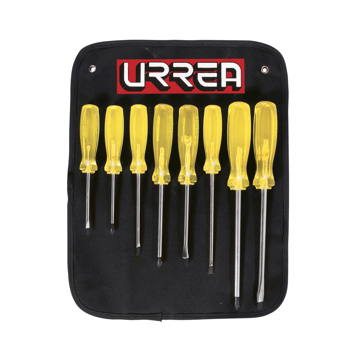 Urrea Amber Screwdriver Set, 8 Pieces