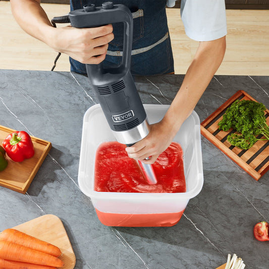 VEVOR Commercial Immersion Blender 500W Power, Hand Held Mixer with  304 Stainless Steel Removable Shaft, Electric Stick Blender Variable Speed