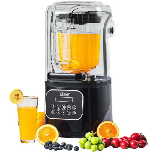 VEVOR Professional Blender, Commercial Countertop Blenders, 68 oz Jar Blender Combo, Stainless Steel 3 Functions Blender, for Frozen Drinks, Shakes, Smoothies, Peree, and Crush Ice
