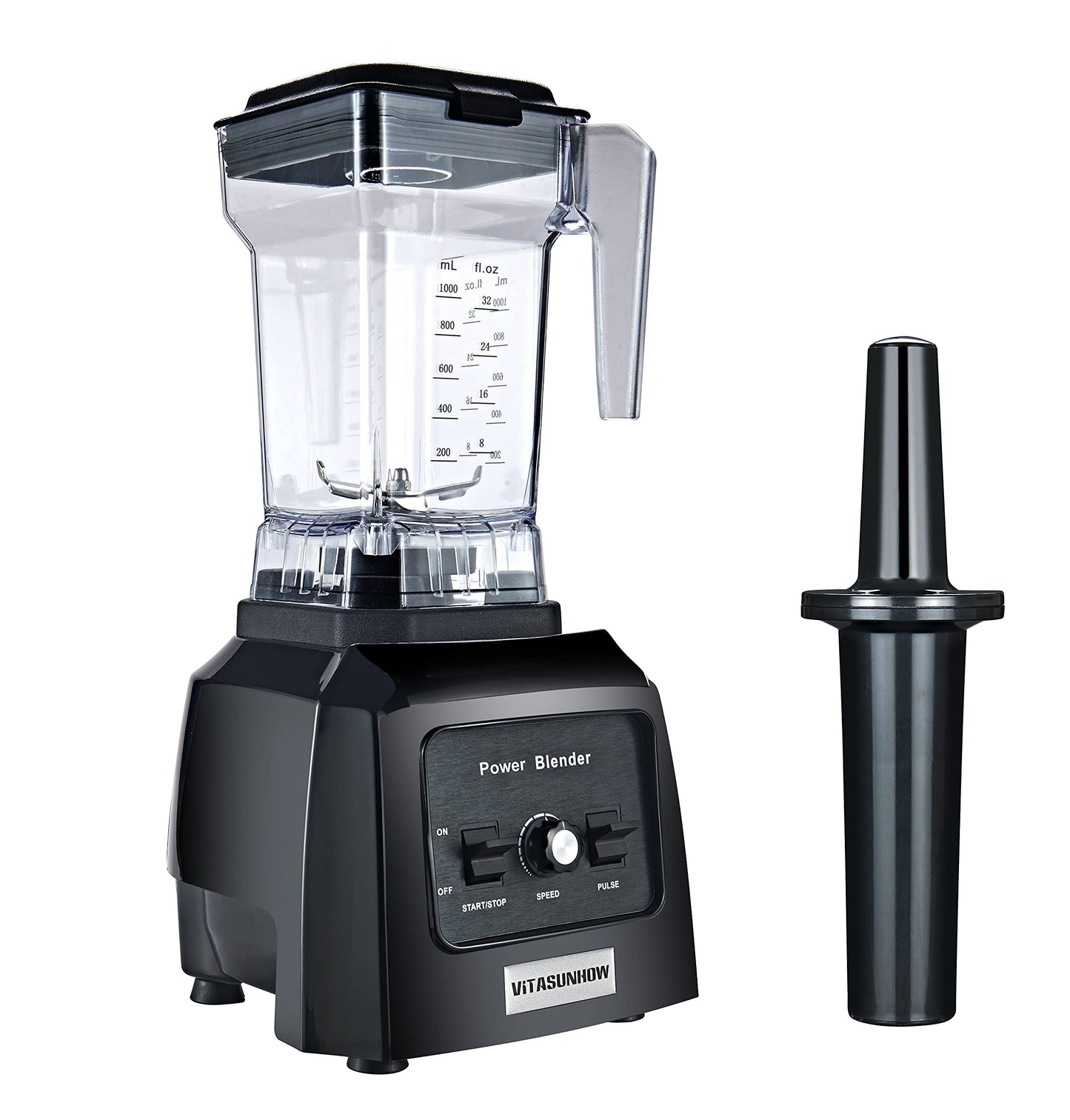VITASUNHOW Professional 1300W Quiet Blender for Smoothies, Ice Crushing & Shakes - Variable Speed, BPA-Free Tritan 32oz Pitcher, Dishwasher Safe - Perfect for Kitchen, Gym, and Family Use C101