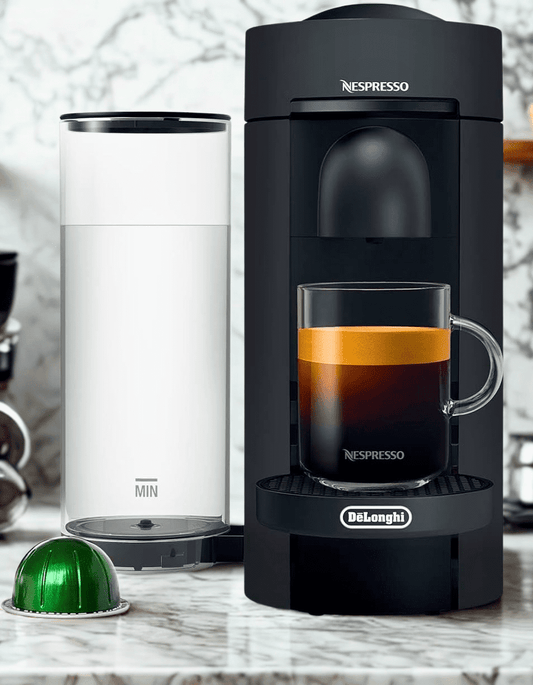 VertuoPlus Coffee and Espresso Machine - 60 oz Water Tank - Matte Black