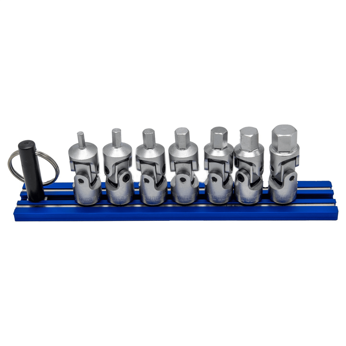 VIM Tools UJM400 Universal Joint Metric Hex Drivers 1/4 Drive Stubby Set