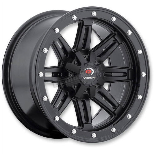 Vision ATV/UTV 550 Matte Black 12" Rim 4x156 12x7 4, 25mm for UTV