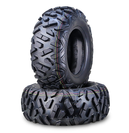 WANDA UTV ATV Tires 24x8-11 24x8x11 205/80-11 6-Ply Bighorn Style, Set 2 - 10413