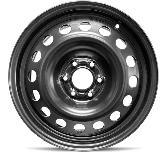 Wheel For 2006-2007 Saturn Relay 17x6.5 inch 6 Lug Black Steel Rim Fits R17 Tire